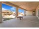 Enjoy outdoor living with this covered patio and views to backyard at 4331 Via Gallo Ct # 1, Pahrump, NV 89061