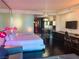Modern bedroom with city views and a comfortable bed at 4381 W Flamingo Rd # 8304, Las Vegas, NV 89103