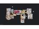 Detailed floor plan showcasing a home with multiple bedrooms, bathrooms, a gym, and home theater at 641 Saint Croix St, Henderson, NV 89012