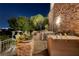 Outdoor kitchen with a built-in grill and counter space; perfect for entertaining at 641 Saint Croix St, Henderson, NV 89012