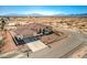 Single-story home with tile roof, large yard, and mountain views at 741 Antelope Ave, Pahrump, NV 89060