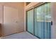 Private patio with sliding glass door access at 8805 Jeffreys St # 1115, Las Vegas, NV 89123