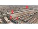 Aerial view of community showing proximity to Blue Diamond Road, S. Durango Dr, and S. Hualapai Way at 9323 Leaping Deer Pl # 102, Las Vegas, NV 89178