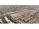 Wide aerial view features a sprawling neighborhood in this desirable location at 9323 Leaping Deer Pl # 102, Las Vegas, NV 89178