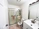 Clean bathroom with shower/tub combo and vanity at 1800 Edmond St # 132, Las Vegas, NV 89146