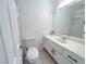 Clean bathroom with vanity, toilet and shower at 1800 Edmond St # 132, Las Vegas, NV 89146