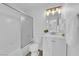 Clean bathroom with tub, shower, and updated vanity at 2136 Chertsey Dr # A, Las Vegas, NV 89108