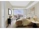 Beautiful bedroom with hardwood floors, city views and a modern decor at 2700 Las Vegas Blvd # 3105, Las Vegas, NV 89109