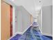 Hallway with carpet design leading to room doors at 2700 Las Vegas Blvd # 3105, Las Vegas, NV 89109