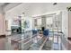 Bright lobby features contemporary design, fireplace, modern art, and sitting area at 2700 Las Vegas Blvd # 3105, Las Vegas, NV 89109