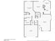 Detailed first floor plan layout showing the kitchen, Gathering room, and primary bedroom suite at 3324 Canyon Lake Dr, Las Vegas, NV 89117