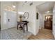 Bright foyer showcasing stylish tile flooring and an elegant entryway table at 3324 Canyon Lake Dr, Las Vegas, NV 89117