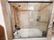 Bathroom with shower/tub combo and tile surround at 3580 W Moberly Ave, Las Vegas, NV 89139