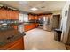 Spacious kitchen featuring stainless steel appliances and granite countertops at 3580 W Moberly Ave, Las Vegas, NV 89139