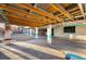 Covered patio with concrete flooring and painted support pillars at 3759 Glen Ave, Las Vegas, NV 89121