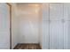 A storage area with ample tall white cabinets and a blank wall at 3759 Glen Ave, Las Vegas, NV 89121