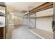 Bright and spacious garage with metal shelving units at 3766 Millwood Ave, Las Vegas, NV 89121