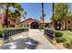 Community entrance with attractive landscaping at 4050 Pacific Harbors Dr # 201, Las Vegas, NV 89121