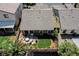 Aerial view showing backyard with patio furniture at 448 Bright Moon Ave, North Las Vegas, NV 89084