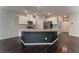 Modern kitchen with granite countertops and island at 4625 Ridgeley Ave # 103, North Las Vegas, NV 89084