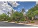 Modern home with palm trees and manicured landscaping at 583 Saint Croix St, Henderson, NV 89012