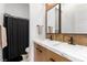 Modern bathroom with double vanity and marble countertop at 671 Sentinel Spire St, Las Vegas, NV 89138