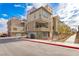 Modern townhome with private balcony and landscaping at 671 Sentinel Spire St, Las Vegas, NV 89138