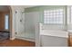 Bathroom with walk-in shower and separate bathtub at 8212 Bolingbrook Ave, Las Vegas, NV 89149