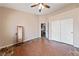 Large bedroom with tile floors and double door closet at 8212 Bolingbrook Ave, Las Vegas, NV 89149