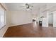 Spacious living room featuring tile floors and a fireplace at 8212 Bolingbrook Ave, Las Vegas, NV 89149