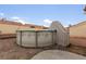 Above ground pool with safety cover in backyard at 8212 Bolingbrook Ave, Las Vegas, NV 89149