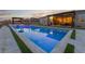 Resort-style pool and spa with LED lighting and a relaxing atmosphere at 8750 Lutts St, Las Vegas, NV 89131