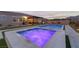 Spacious spa with LED lighting, adjacent to a refreshing pool at 8750 Lutts St, Las Vegas, NV 89131