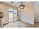 Modern kitchen with sliding door to backyard at 947 Cantabria Heights Ave, Las Vegas, NV 89183