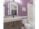 Bathroom featuring a single sink vanity, and tub-shower combo at 99 Teton Pines Dr, Henderson, NV 89074