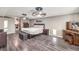 Large primary bedroom with ample closet space and wood flooring at 108 S Mallard St, Las Vegas, NV 89107