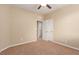 Spacious bedroom with ceiling fan and neutral decor at 1172 Via Della Costrella, Henderson, NV 89011