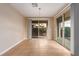 Dining room with sliding glass doors to patio at 1172 Via Della Costrella, Henderson, NV 89011