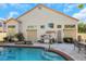 Large pool with brick coping and patio at 1812 Dalton Dr, Henderson, NV 89014