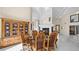 Elegant dining room with built-in hutch and hardwood floors at 2107 Inverness Dr, Henderson, NV 89074