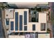 Home with solar panels and landscaped courtyard at 2272 Horizon Light Ct, Henderson, NV 89052