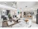 Two story living room with wet bar and modern furniture at 2272 Horizon Light Ct, Henderson, NV 89052