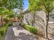 Landscaped backyard with a brick pathway at 2364 Boretto St, Henderson, NV 89044