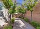 Landscaped pathway leading to the backyard at 2364 Boretto St, Henderson, NV 89044