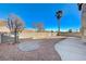 Landscaped backyard with patio and desert landscaping at 2526 Rocky Countryside St, North Las Vegas, NV 89030