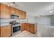 Modern kitchen featuring stainless steel appliances at 2526 Rocky Countryside St, North Las Vegas, NV 89030