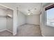 Main bedroom with large closet, carpet, and window with a view at 2526 Rocky Countryside St, North Las Vegas, NV 89030