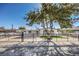 Single story home with a beautifully landscaped front yard and black fence at 3012 Holly Hill Ave, Las Vegas, NV 89104