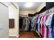 Large walk-in closet with ample shelving and hanging space at 3811 E Chaffe Ave, Pahrump, NV 89061