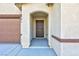 Inviting front entryway with covered porch at 3811 E Chaffe Ave, Pahrump, NV 89061